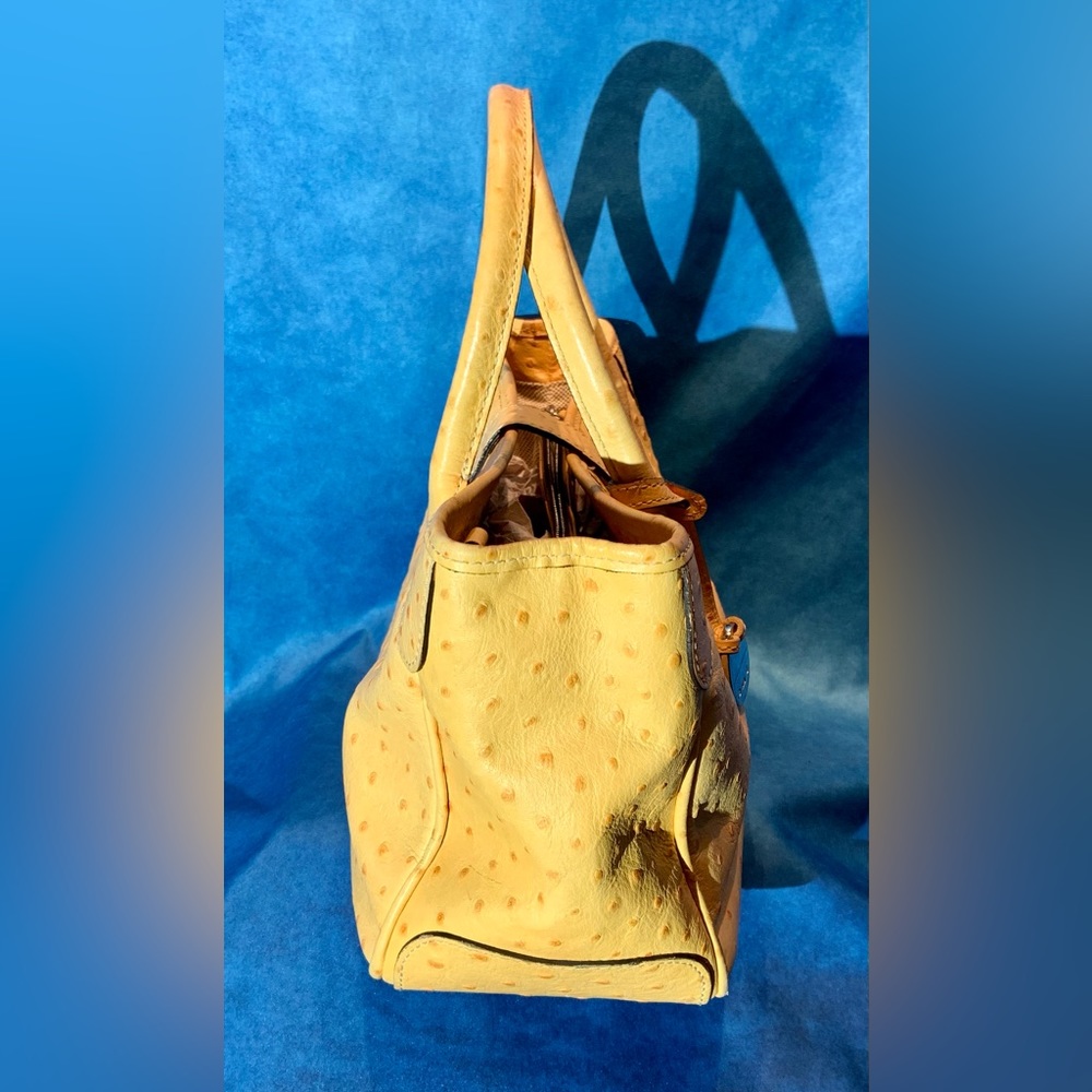 Pre-loved Dooney & Bourke Ostrich Embossed Leather Tote - Picture 6 of 13